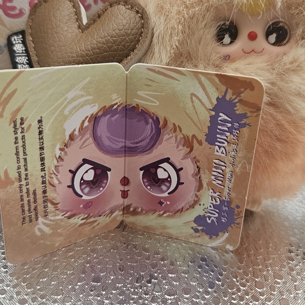 ✨ BabyThree Super Mini Bunny Plush – Authentic – Letter Y- Special Eyes. - Picture 2 of 3